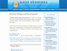 Tablet Screenshot of mainewebworks.com